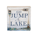 Lake Living Wooden Plock Lake Go Jump 6x6"