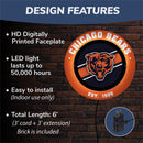 Chicago Bears, Metal Lite, Round