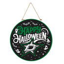 Dallas Stars Halloween Round Door Decor with Hanging Rope, 18x18