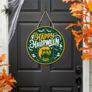 Baylor University Halloween Round Door Decor with Hanging Rope, 18x18