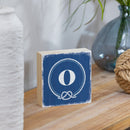 Coastal Wooden Plock Monogram Nautical 6" O O
