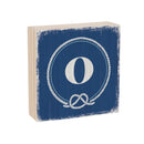 Coastal Wooden Plock Monogram Nautical 6" O O