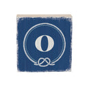 Coastal Wooden Plock Monogram Nautical 6" O O
