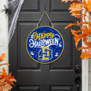 South Dakota State University Halloween Round Door Decor with Hanging Rope, 18x18