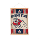Fresno State, Canvas Wall Tapestry, Medium, 36x24