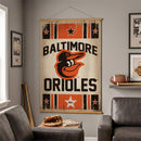 Baltimore Orioles, Canvas Wall Tapestry, Large, 54x36