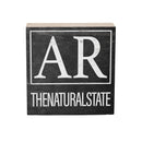 State Wooden Plock Arkansas 6x6"