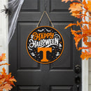 University of Tennessee Halloween Round Door Decor with Hanging Rope, 18x18