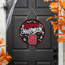 North Carolina State University Halloween Round Door Decor with Hanging Rope, 18x18