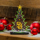 San Diego Padres Baseball Holiday Tree Desklite LED Decor
