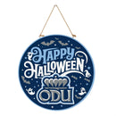 Old Dominion University Halloween Round Door Decor with Hanging Rope, 18x18