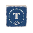 Coastal Wooden Plock Monogram Nautical 6" T T