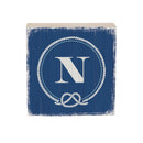 Coastal Wooden Plock Monogram Nautical 6" N N