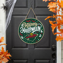 Minnesota Wild Halloween Round Door Décor with Hanging Rope, 18x18