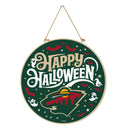 Minnesota Wild Halloween Round Door Decor with Hanging Rope, 18x18