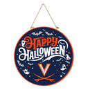 University of Virginia Halloween Round Door Decor with Hanging Rope, 18x18