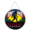 St Louis Cardinals Bigfoot Round Door Decor with Hanging Rope, 18x18