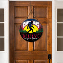 St Louis Cardinals Bigfoot Round Door Decor with Hanging Rope, 18x18