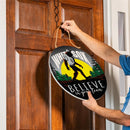 Chicago White Sox Bigfoot Round Door Décor with Hanging Rope, 18x18