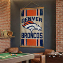 Denver Broncos, Canvas Wall Tapestry, Large, 54x36