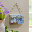 Lake View Hanging Sign Ripples at the Lake 11x6"