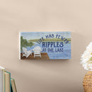 Lake View Hanging Sign Ripples at the Lake 11x6"