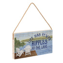 Lake View Hanging Sign Ripples at the Lake 11x6"