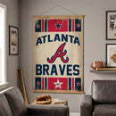 Atlanta Braves, Canvas Wall Tapestry, Large, 54x36