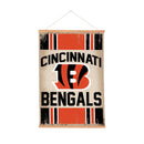Cincinnati Bengals, Canvas Wall Tapestry, Medium, 36x24