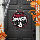 University of Oklahoma Halloween Round Door Decor with Hanging Rope, 18x18