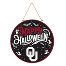 University of Oklahoma Halloween Round Door Decor with Hanging Rope, 18x18