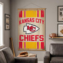 Kansas City Chiefs, Canvas Wall Tapestry, Large, 54x36