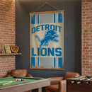 Detroit Lions, Canvas Wall Tapestry, Large, 54x36