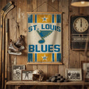 St Louis Blues, Canvas Wall Tapestry, Medium, 36x24