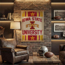 Iowa State University, Canvas Wall Tapestry, Large, 54x36