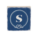 Coastal Wooden Plock Monogram Nautical 6" S S
