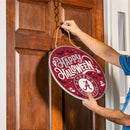 University of Alabama Halloween Round Door Decor with Hanging Rope, 18x18