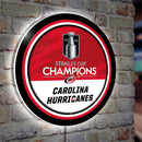 Carolina Hurricanes 2026 Stanley Cup Champions LED Round Wall Sign