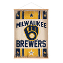Milwaukee Brewers, Canvas Wall Tapestry, Large, 54x36