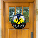 Toronto Maple Leafs Bigfoot Round Door Décor with Hanging Rope, 18x18