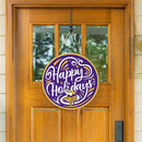 Minnesota Vikings Holiday Round Door Decor with Hanging Rope, 18x18