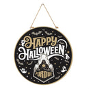 Purdue University Halloween Round Door Decor with Hanging Rope, 18x18