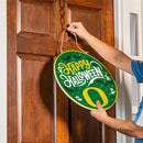 University of Oregon Halloween Round Door Decor with Hanging Rope, 18x18