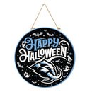 Utah Mammoth Halloween Round Door Decor with Hanging Rope, 18x18