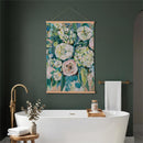 Hillside Pasture Indoor Wall Decor Canvas Tapestry, Floral Bouquet 36"x24" Canvas Tapestry
