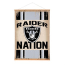 Las Vegas Raiders, Canvas Wall Tapestry, Large, 54x36