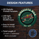 Minnesota Wild, Metal Lite, Round