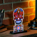 Chicago Cubs Baseball Sugar Skull Desklite LED Decor