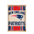New England Patriots, Canvas Wall Tapestry, Large, 54x36