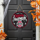 Ohio State University Halloween Round Door Decor with Hanging Rope, 18x18